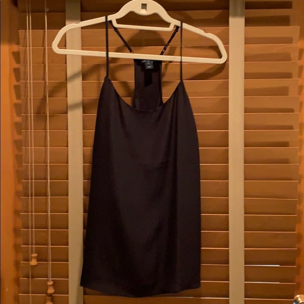 J. Crew Black Strappy Blouse